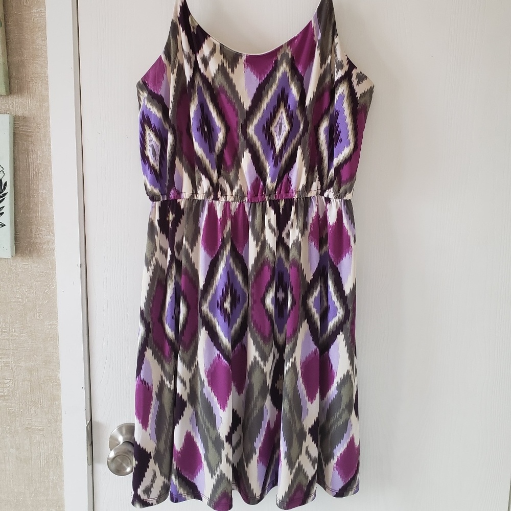 Diamond print dress